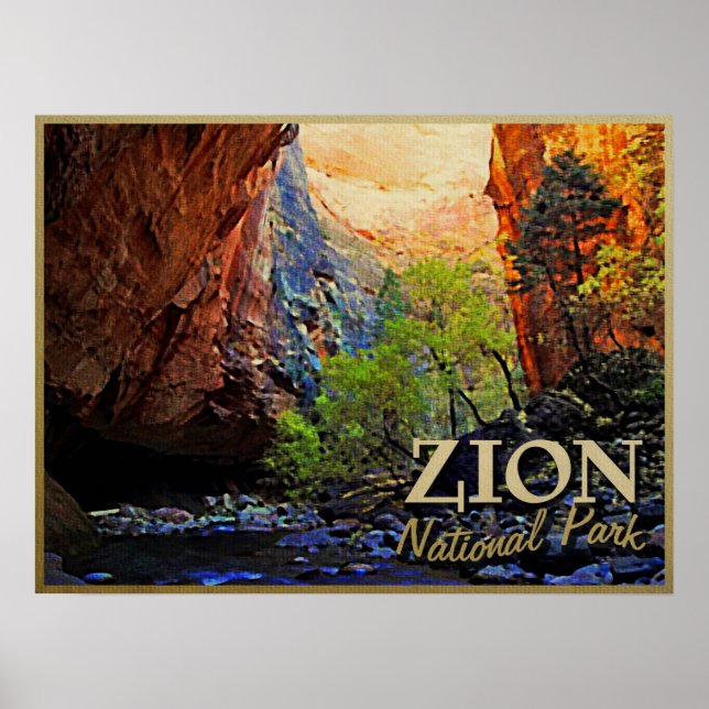 Zion-Nationalpark Poster (Vorne)