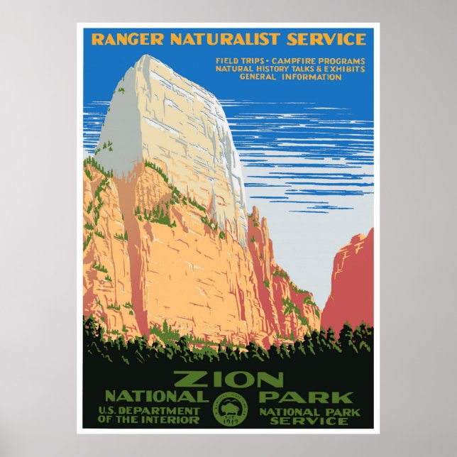 Zion-Nationalpark Poster (Vorne)