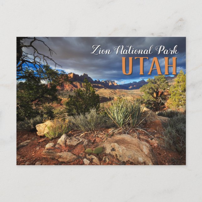 Zion-Nationalpark Postkarte (Vorderseite)