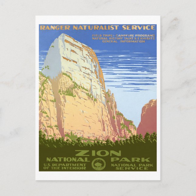 Zion-Nationalpark Postkarte (Vorderseite)