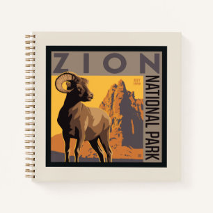 Zion-Nationalpark Ram Notizbuch