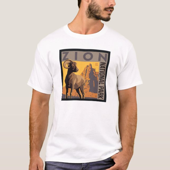 Zion-Nationalpark | Ram T-Shirt (Vorderseite)