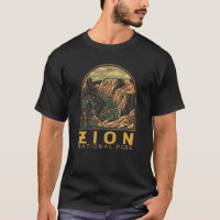 Zion Nationalpark Retro Emblem