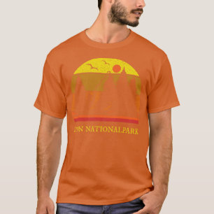 Zion Nationalpark Retro Vintag T-Shirt