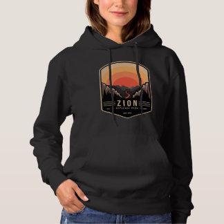 Zion Nationalpark Retro Vintage Hoodie
