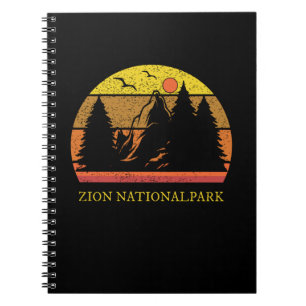 Zion Nationalpark Retro Vintage Notizblock