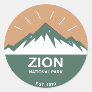 Zion-Nationalpark Runder Aufkleber