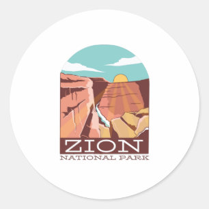 Zion-Nationalpark Runder Aufkleber