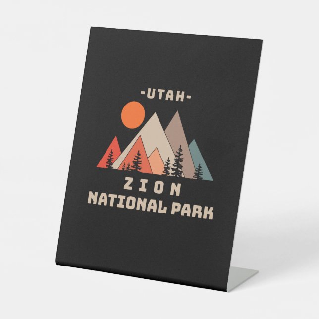 Zion-Nationalpark Sockelschild (Vorderseite)