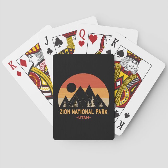 Zion-Nationalpark Spielkarten (Rückseite)