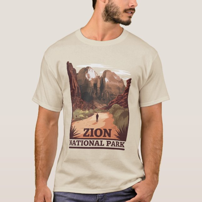 Zion-Nationalpark T-Shirt (Vorderseite)