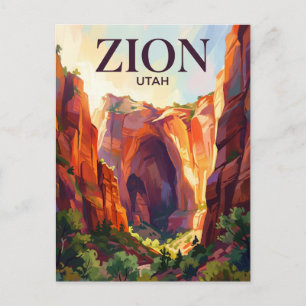 Zion Nationalpark USA Postkarte