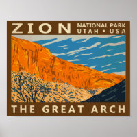 Zion Nationalpark Utah Der Große Pfeil 2 Vintag