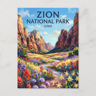 Zion-Nationalpark Utah Postkarte