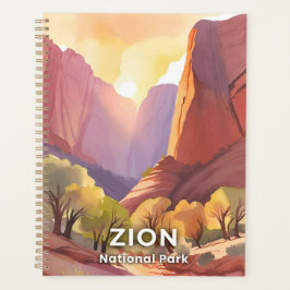 Zion-Nationalpark | Wasserfarbenkunst für Reisen Planer