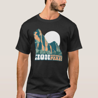 Zion-Nationalpark WPA Poster Stil Grafik Utah T-Shirt