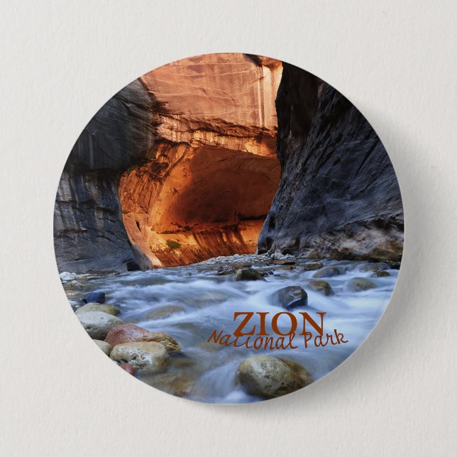 Zion Nationalpark, Zion verengt Knopf-Button Button (Vorderseite)