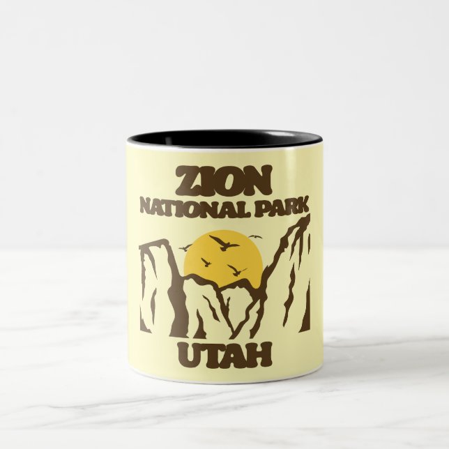 Zion-Nationalpark Zweifarbige Tasse (Mittel)