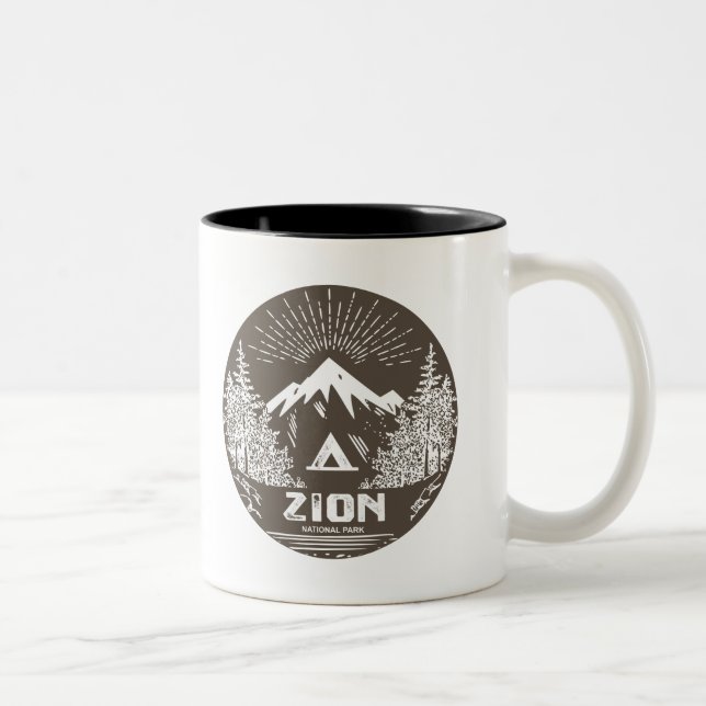 Zion-Nationalpark Zweifarbige Tasse (Rechts)