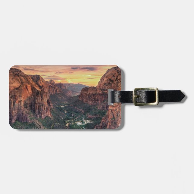 Zion Schlucht-Nationalpark Gepäckanhänger (Vorderseite horizontal)