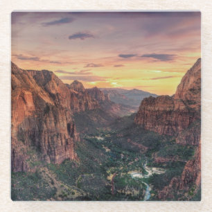 Zion Schlucht-Nationalpark Glasuntersetzer