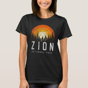 Zion US National Park Retro-Stil Vintage 70er 80er T-Shirt
