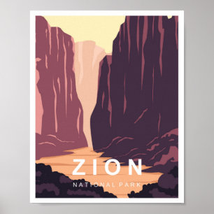 Zion Utah Nationalpark Poster