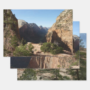 Zion vom Angels Landing Trail Zion National Park Geschenkpapier Set