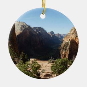 Zion vom Angels Landing Trail Zion National Park Keramik Ornament