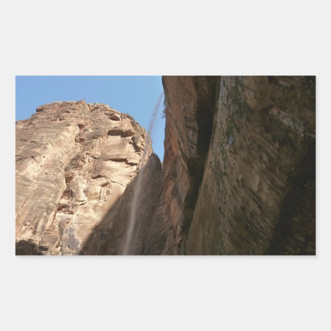Zion's weinender Felsen im Zion-Nationalpark Rechteckiger Aufkleber (Vorderseite)