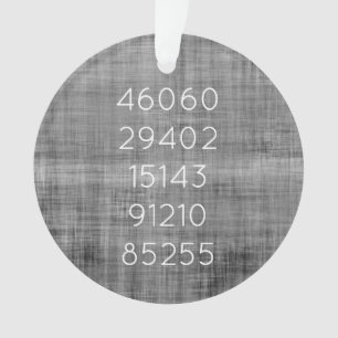 Zip-Code Verschieben Verlauf Neuer Zuhause-Name Sc Ornament