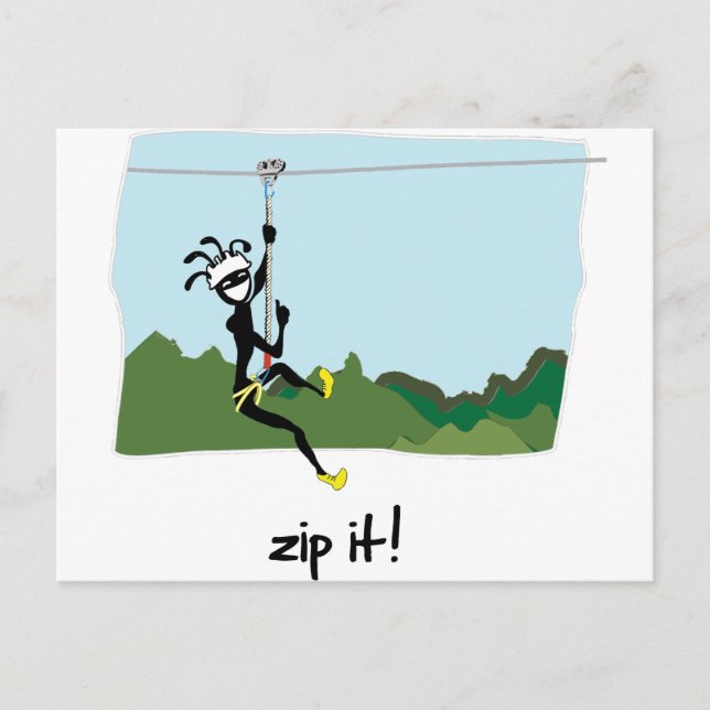 "Zip es!" Postkarte (Vorderseite)