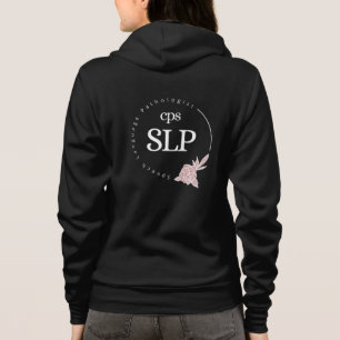 Zip Up Hoodie - Logo für helle Blumen