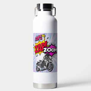 Zip, Zap, Zoom 32 oz Wasserflasche Trinkflasche