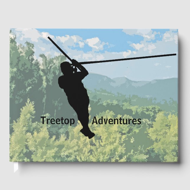 Zipline Adventures Design Gästebuch (Vorderseite)