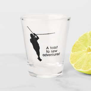 Zipline Adventures Design Shot Glass Schnapsglas