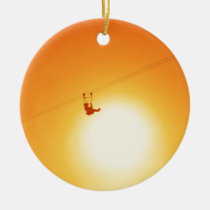 zipline keramik ornament