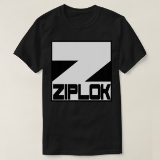 Ziplok - logo blanc - T-shirt noir