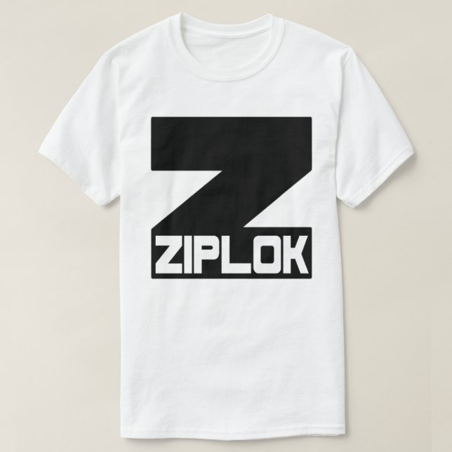 Ziplok - Schwarz Logo T-Shirt (Design vorne)