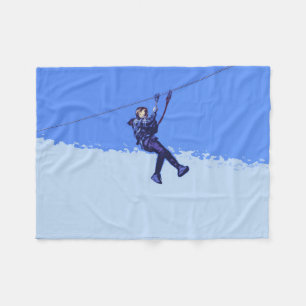 Zippen ist mein Ding - Zipline Rider Fleecedecke