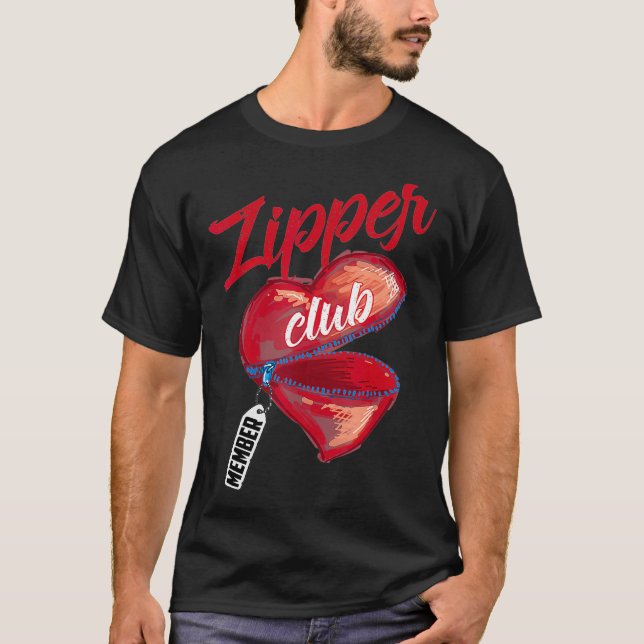 Zipper Club Member Shirt  Cool Congenital Heart De (Vorderseite)