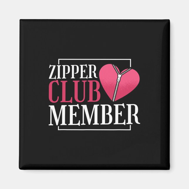 Zipper Club Mitglied Herzerkrankungen Bewusstsein  Magnet (Vorne)