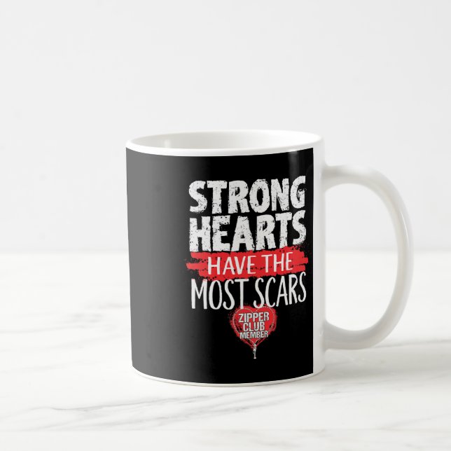 Zipper Club Mitglied Offenes Herz Operation Surviv Kaffeetasse (Rechts)