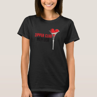 Zipper Club Mitglied Open Heart Operation Erholung T-Shirt
