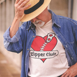 Zipper Club Offenes Herz Operation Survivor Funny T-Shirt