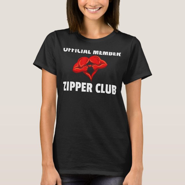 Zipper Club Offenes Herz Operation Survivor Gesche T-Shirt (Vorderseite)