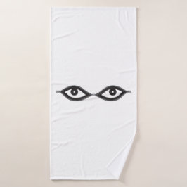 Zipper Eyes Badehandtuch