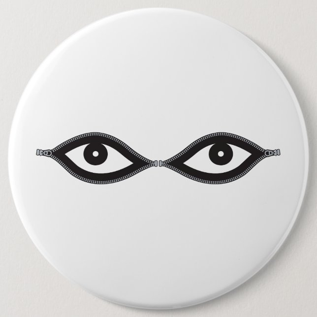 Zipper Eyes Button (Vorderseite)