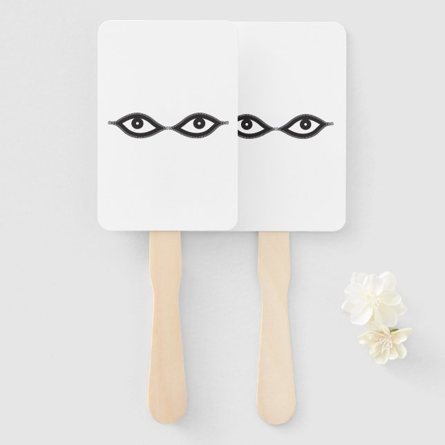 Zipper Eyes Fächer (Vorne und Hinten)