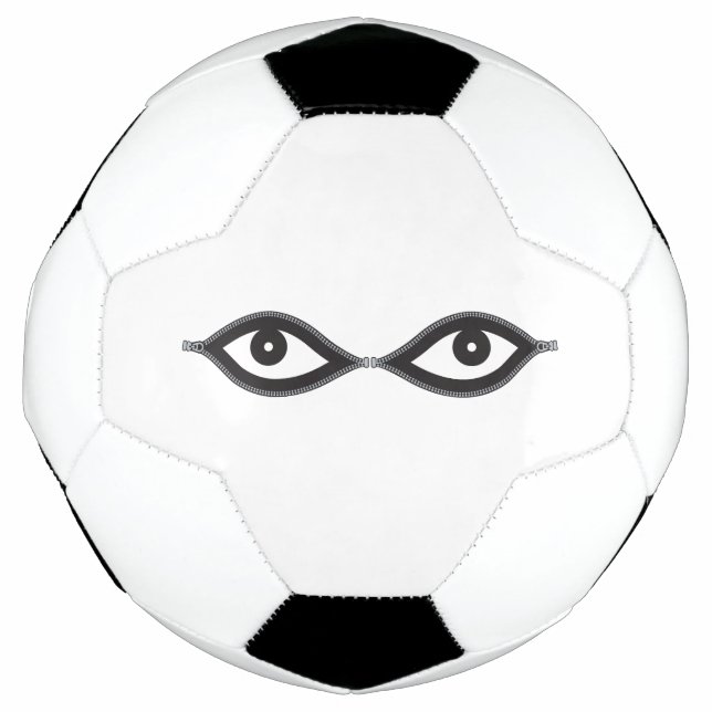Zipper Eyes Fußball (Vorderseite)